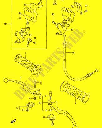 Cavo freno Suzuki Burgman 250 5881014f00000