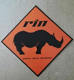 Adesivo vintage RIN Radio Italia Network