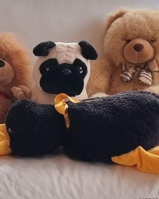 Set composto da quattro peluche di diverse forme