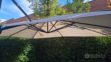 Ombrellone 300 x 400 cm palo laterale comprese pia