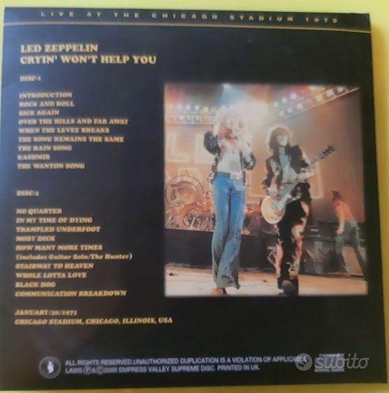 洋楽 Led Zeppelin / Cryin' Won't Help You Led Zeppelin - Cryin' won't help you - Musica e Film In