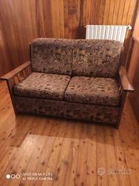 DivanoLetto Rete a Doghe e Materasso seminuovo