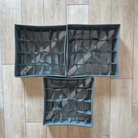 Organizer da cassetto pieghevoli con zip