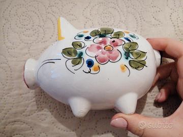 Salvadanaio vintage in ceramica