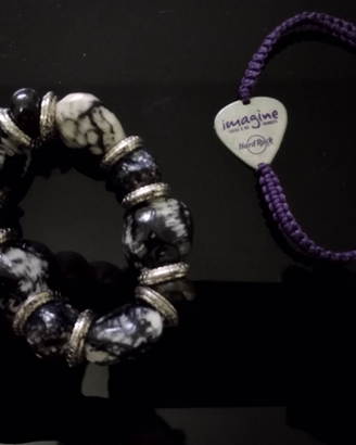 Bracciale plettro Hard Rock cafè orecchini dado