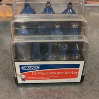 Punte da legno per fresa con gambo da 1/2 pollice