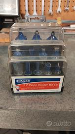 Punte da legno per fresa con gambo da 1/2 pollice