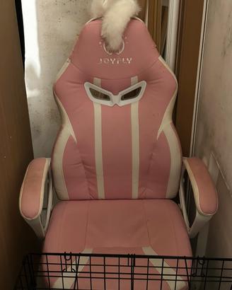 Sedia gaming rosa