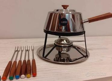 set Fonduta Alessi art.500 in acciaio inox 18/10