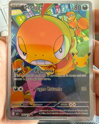 Pokemon Scraggy 30 anniversario