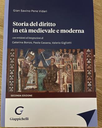 Libro storia del diritto italiano ed europeo