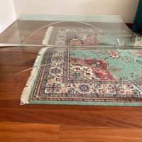 Tavolino Fiam Genio vetro curvo Massimo Iosaghini