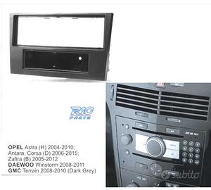 CORNICE NERA PER AUTORADIO 1-DIN PER OPEL ASTRA H 