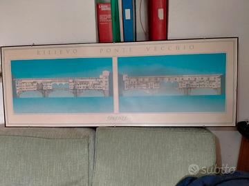 stampa rilievo ponte vecchio