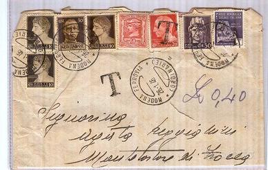 Busta Luogotenenza con affrancatura mista