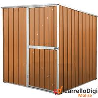 Box da giardino lamiera 175x185cm legno chiaro