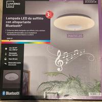 Lampada LED da soffitto con altoparlante