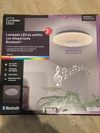 Lampada LED da soffitto con altoparlante