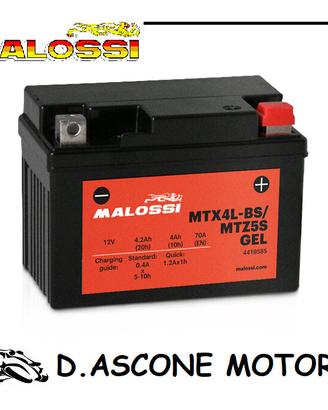 Batteria Malossi YTX4L-BS / YTZ5S GEL