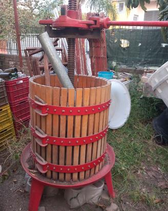 Pressa a leva per mosto