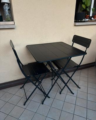 Set da esterno tavolino + 3 sedie pieghevoli IKEA