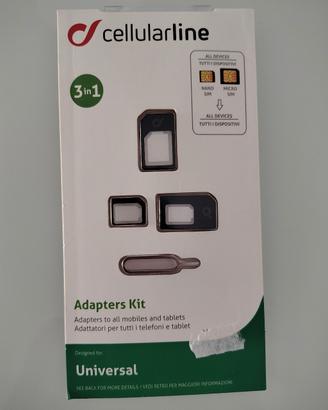 Kit adattatori SIM Cellularline