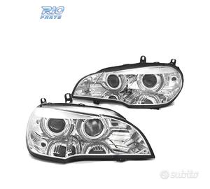 FARI DIURNI BMW X5 E70 07-10 DRL LED CROMATI AFS X