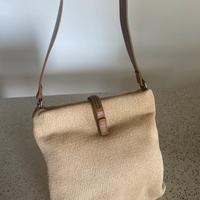 Borsa di rafia tessuta a maglia MAZZINI Firenze