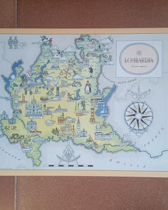 stampe Vintage Lombardia Toscana Emilia Romagna 