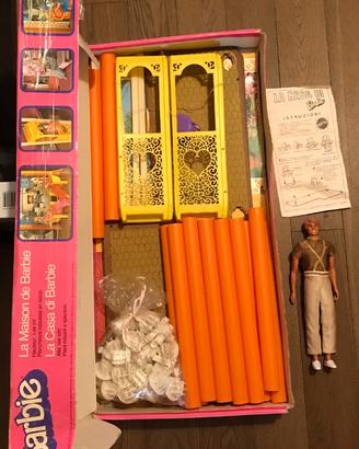 La casa di Barbie mattel 7825 anni '80 + disco ken