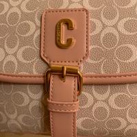 Borsa coconuda beige e rosa
