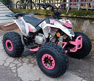 NEW QUAD MADIX 125cc RUOTE 8 ROSA/BIANCO