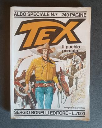Tex n 7 il pueblo perduto, fumetto Sergio Bonelli