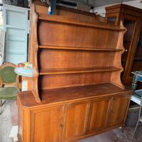 Credenza in legno 4 sportelli con piattaia