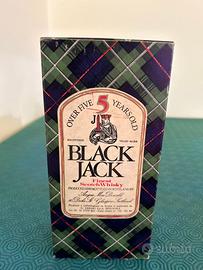 WHISKY BLACK JACK 5 YEARS OLD FINE  anni 80 