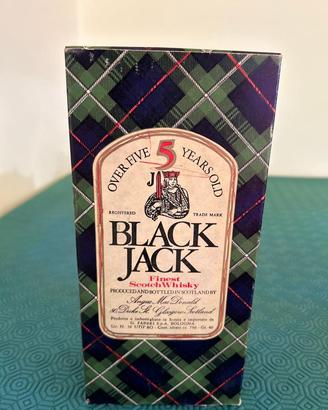 WHISKY BLACK JACK 5 YEARS OLD FINE  anni 80 