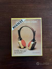 Renault sound radio cuffie vintage