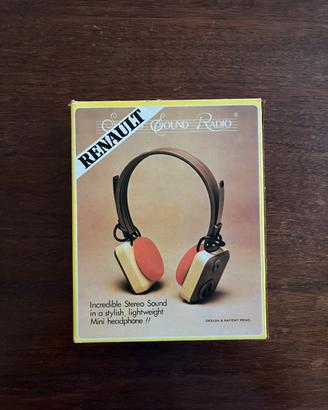 Renault sound radio cuffie vintage