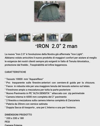 tenda carpzone iron  2.0 2 man 