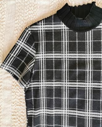 Vestito Bershka dritto a quadri – M - Nuovo