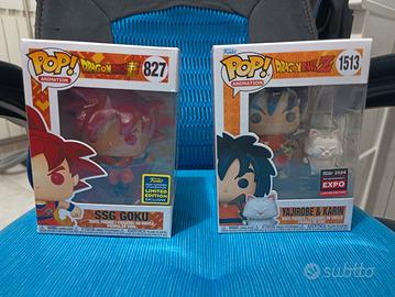 Funko Dragon ball  ssg Goku , yajirobe e Karin 
