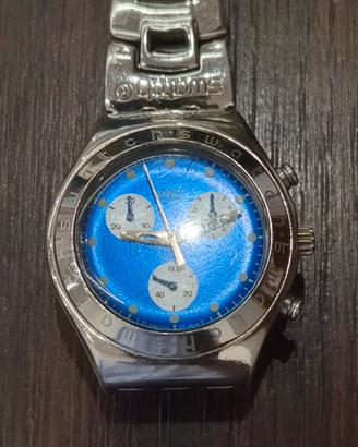 Swatch Irony Chrono quadrante blu Sunbrush