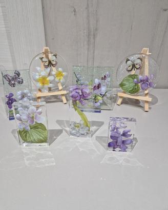 Set creazioni in resina