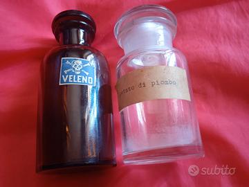 Bottiglie vetro magia farmacia