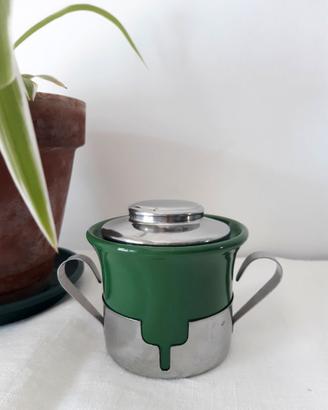 Zuccheriera ceramica e acciaio INOXRIV vintage