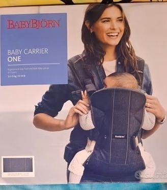 BabyBjörn Marsupio One, Misto cotone, Denim