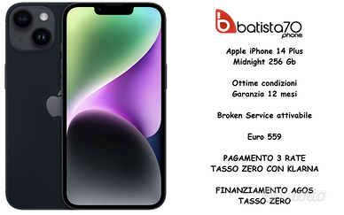 Apple iPhone 14 Plus Midnight 256 Gb