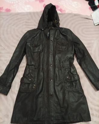 Giacca Parka vera pelle