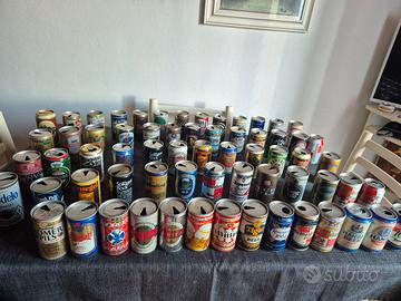 collezione lattine di birra anni 70/80/90