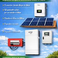 Impianto Fotovoltaico 6 kW con Accumulo 10 kWh